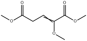 2-メトキシ-2-ペンテン二酸ジメチル 化学構造式