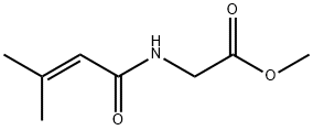 N-(3-Methyl-1-oxo-2-butenyl)glycine methyl ester,56009-34-8,结构式