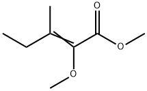 2-Methoxy-3-methyl-2-pentenoic acid methyl ester 结构式