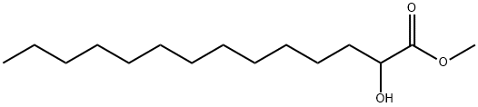 2-ヒドロキシミリスチン酸メチル 化学構造式