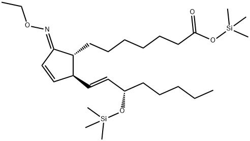 (9E,13E,15S)-9-(Ethoxyimino)-15-(trimethylsiloxy)prosta-10,13-dien-1-oic acid trimethylsilyl ester|