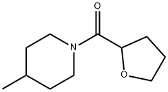 Piperidine, 4-methyl-1-[(tetrahydro-2-furanyl)carbonyl]- (9CI) Structure