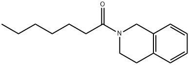 Isoquinoline, 1,2,3,4-tetrahydro-2-(1-oxoheptyl)- (9CI) 化学構造式