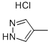 4-METHYLPYRAZOLE HYDROCHLORIDE|4-甲基吡唑盐酸盐