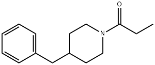 Piperidine, 1-(1-oxopropyl)-4-(phenylmethyl)- (9CI) Structure