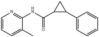Cyclopropanecarboxamide, N-(3-methyl-2-pyridinyl)-2-phenyl- (9CI) 化学構造式