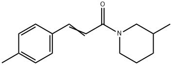Piperidine, 3-methyl-1-[3-(4-methylphenyl)-1-oxo-2-propenyl]- (9CI) Struktur