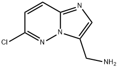 6-CHLORO-IMIDAZO[1,2-B]PYRIDAZINE-3-METHANAMINE 结构式