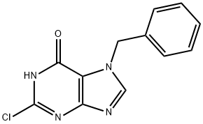 7-benzyl-2-chloro-3H-purin-6-one Structure