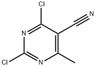 2,4-二氯-6-甲基-5-嘧啶甲腈, 56035-64-4, 结构式