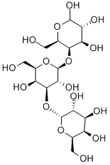 4-O-[3-O-(α-D-ガラクトピラノシル)-β-D-ガラクトピラノシル]-D-ガラクトピラノース 化学構造式