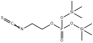 Phosphoric acid 2-isothiocyanatoethylbis(trimethylsilyl) ester,56051-85-5,结构式