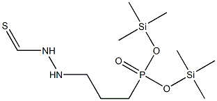 [3-(イソチオシアナトアミノ)プロピル]ホスホン酸ビス(トリメチルシリル) 化学構造式
