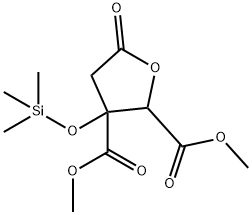 Tetrahydro-5-oxo-3-(trimethylsiloxy)-2,3-furandicarboxylic acid dimethyl ester,56051-88-8,结构式