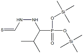 [1-(Isothiocyanatoamino)-2-methylpropyl]phosphonic acid bis(trimethylsilyl) ester 结构式