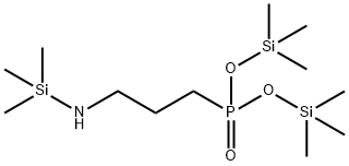 Phosphonic acid, [3-[(trimethylsilyl)amino]propyl]-, bis(trimethylsily l) ester Struktur