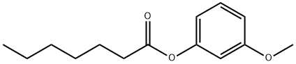 Heptanoic acid 3-methoxyphenyl ester,56052-16-5,结构式