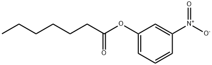 Heptanoic acid m-nitrophenyl ester Struktur