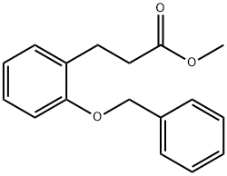 2-(Phenylmethoxy)benzenepropionic acid methyl ester 结构式