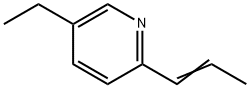 5-エチル-2-(1-プロペニル)ピリジン 化学構造式