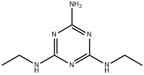2-AMINO-4,6-BIS(ETHYLAMINO)-1,3,5-TRIAZINE Struktur