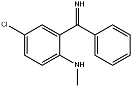 2-(methylamino)-5-chlorobenzophenone imine Structure