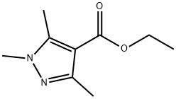 1,3,5-トリメチル-1H-ピラゾール-4-カルボン酸エチル 化学構造式