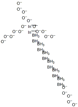 dodecaboron diindium henicosaoxide 化学構造式