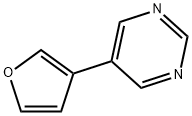 Pyrimidine, 5-(3-furanyl)- (9CI),560994-06-1,结构式