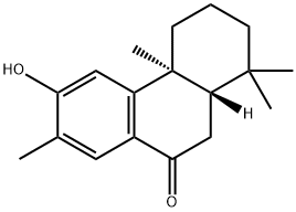 2,3,4,4a,10,10aα-ヘキサヒドロ-6-ヒドロキシ-1,1,4aβ,7-テトラメチルフェナントレン-9(1H)-オン 化学構造式