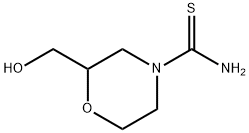 4-Morpholinecarbothioamide,  2-(hydroxymethyl)- 结构式