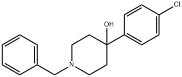 1-苄基-4-(4-氯苯基)-4-哌啶醇,56108-25-9,结构式
