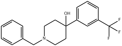 1-苄基-4-羟基-4-(3-三氟甲苯基)哌啶 结构式