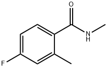 4-FLUORO-N,2-DIMETHYLBENZAMIDE 化学構造式