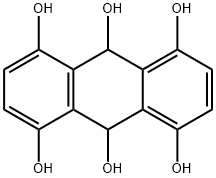 9,10-dihydroanthracene-1,4,5,8,9,10-hexol Struktur