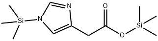 1-トリメチルシリル-1H-イミダゾール-4-酢酸トリメチルシリル 化学構造式
