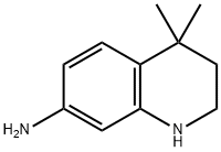 7-QuinolinaMine, 1,2,3,4-tetrahydro-4,4-diMethyl- 化学構造式