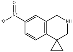 7'-nitro-2',3'-dihydro-1'H-spiro[cyclopropane-1,4'-isoquinoline] Struktur