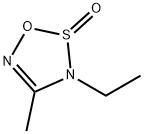 3H-1,2,3,5-Oxathiadiazole, 3-ethyl-4-methyl-, 2-oxide (9CI) 结构式