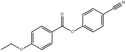 4-エトキシ安息香酸4-シアノフェニル 化学構造式