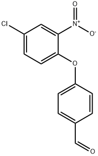 4-(2-ニトロ-4-クロロフェノキシ)ベンズアルデヒド 化学構造式