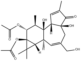 4ALPHA-PHORBOL-12,13-DIACETATE 结构式