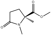 1,2-Dimethyl-5-oxo-2-pyrrolidinecarboxylic acid methyl ester Struktur