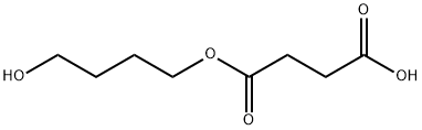 こはく酸1-(4-ヒドロキシブチル) 化学構造式