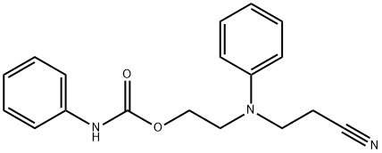 2-((2-cyanoethyl)(phenyl)amino)ethyl phenylcarbamate Structure