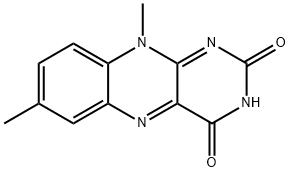 7,10-Dimethylbenzo[g]pteridine-2,4(3H,10H)-dione,5618-84-8,结构式