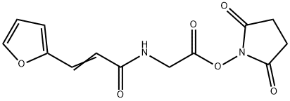 N-[[2-[(2,5-Dioxo-1-pyrrolidinyl)oxy]-2-oxoethyl]]-3-(2-furyl)propenamide 结构式