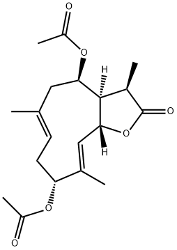 (3R,3aR,4R,6E,9R,10E,11aR)-4,9-Bisacetoxy-3a,4,5,8,9,11a-hexahydro-3,6,10-trimethylcyclodeca[b]furan-2(3H)-one|