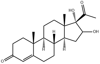 16,17-Dihydroxypregn-4-ene-3,20-dione 结构式
