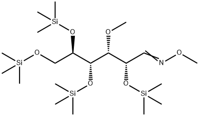3-O-Methyl-2-O,4-O,5-O,6-O-tetrakis(trimethylsilyl)-D-glucose O-methyl oxime,56196-03-3,结构式